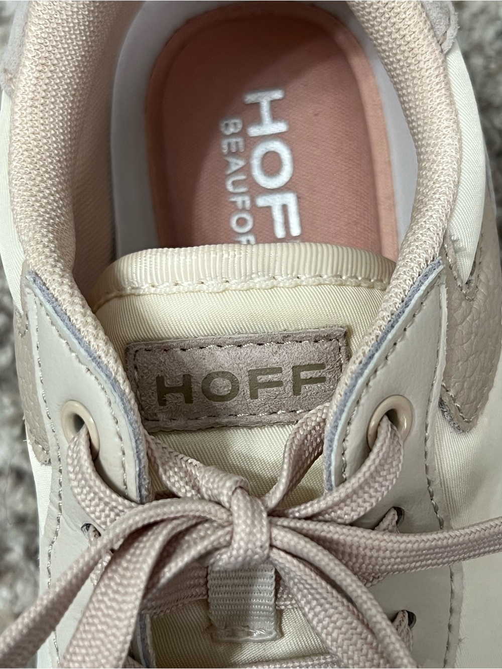 WOMEN'S HOFF BEAUFORT sneaker tennis shoe in BEIGE size 8 - Picture 3 of 11